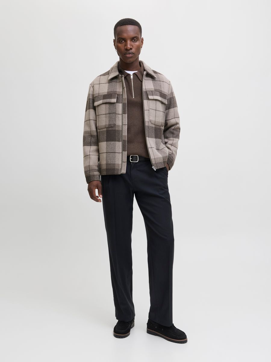 JPRBLAMILANO STITCH KNIT ZIP POLO SN