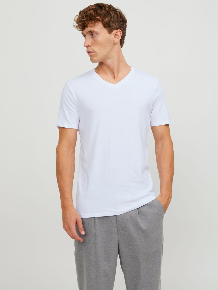 JACBASIC V-NECK TEE SS 2 PACK NOOS