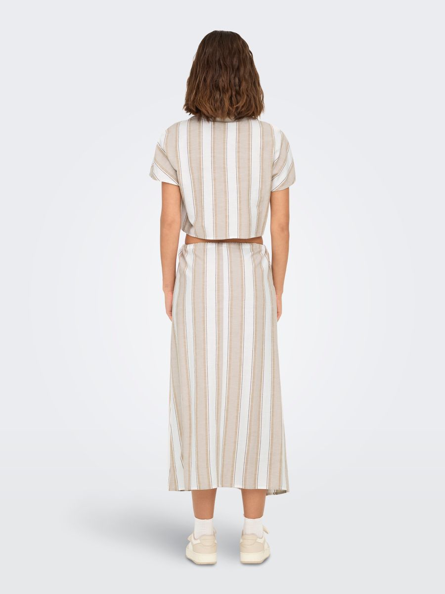 ONLJAKIRI LINEN S/S KNOT SHIRT WVN
