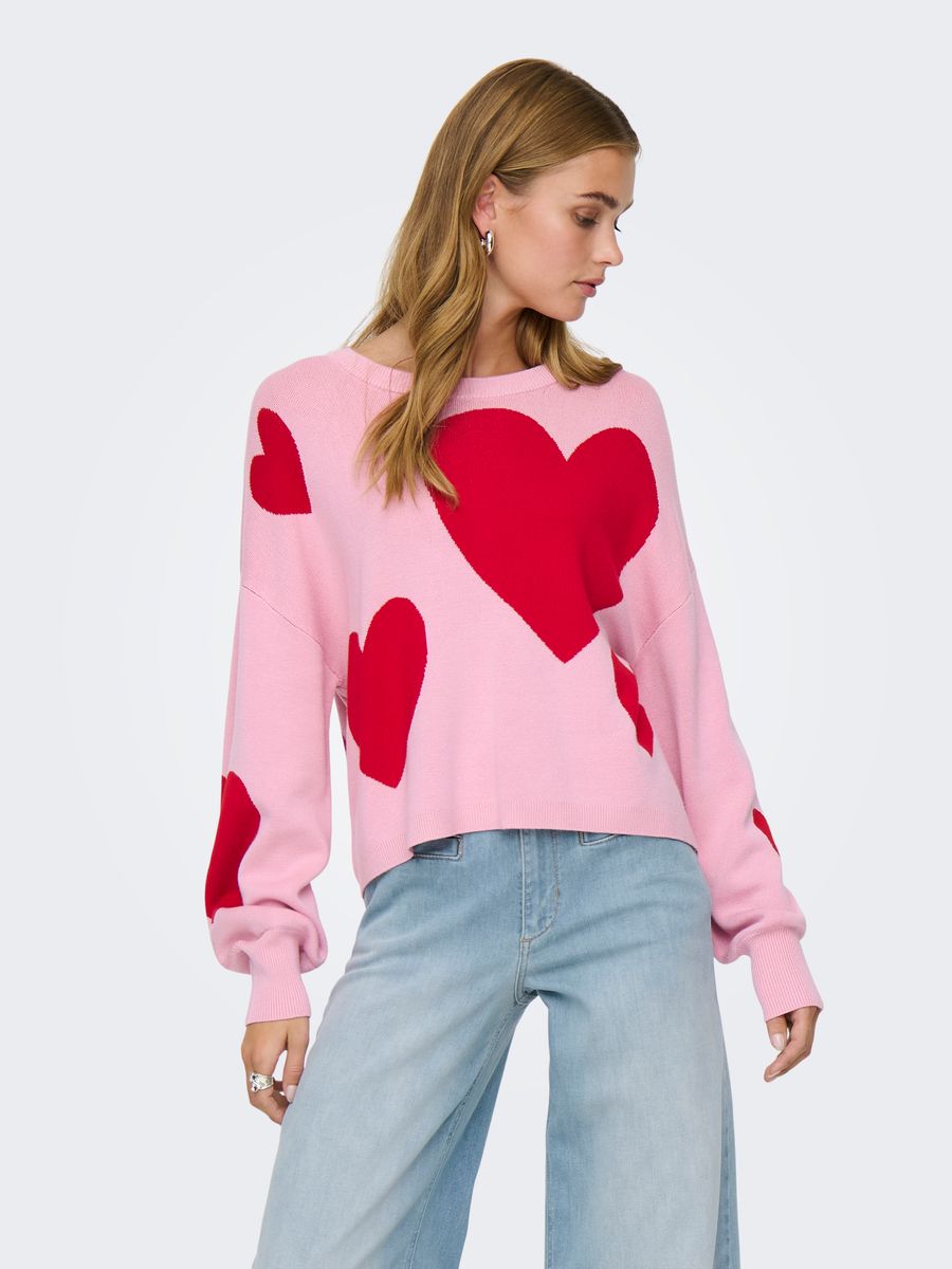 ONLMONTANA LS JQ O-NECK CC KNT