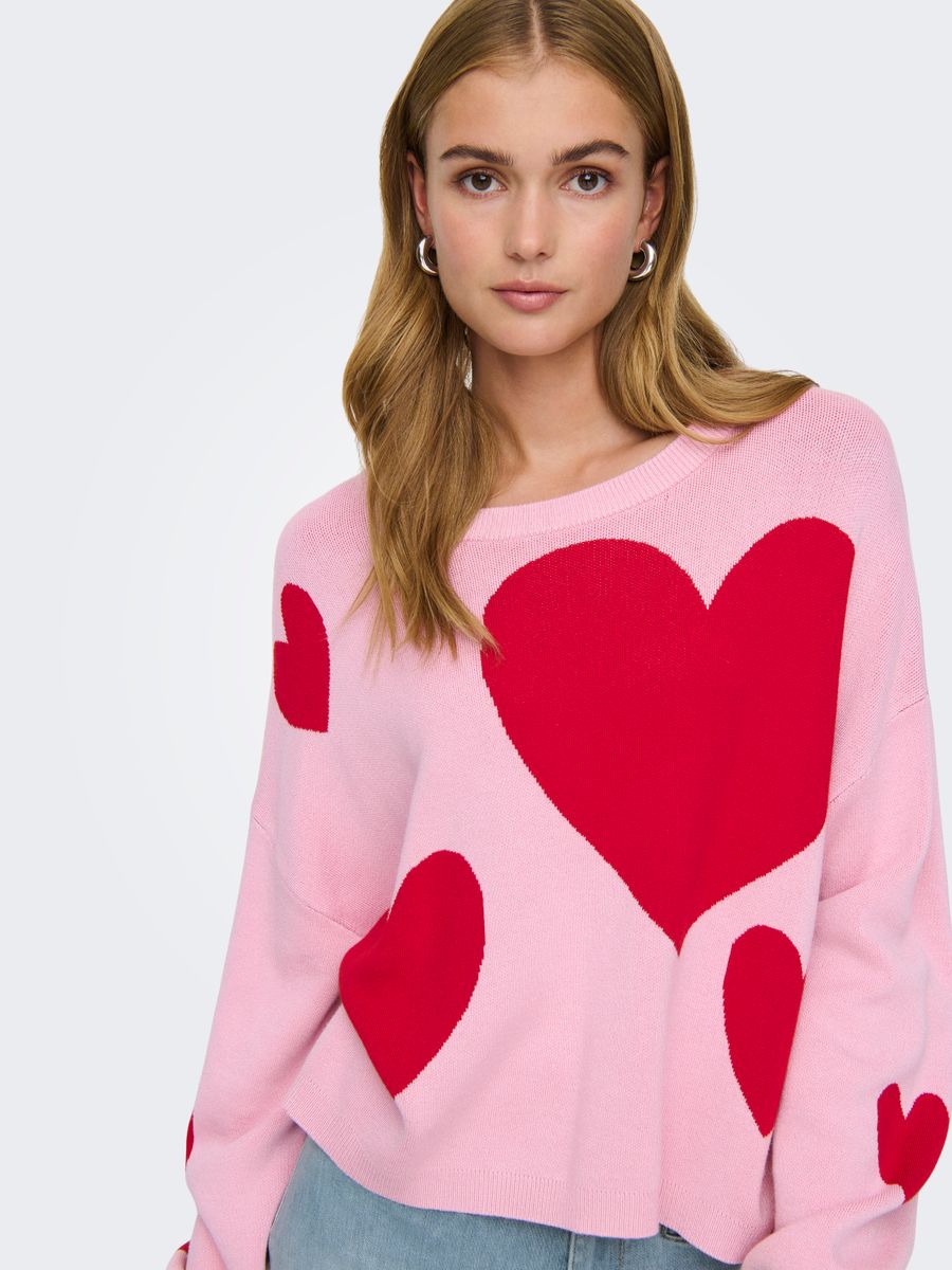 ONLMONTANA LS JQ O-NECK CC KNT