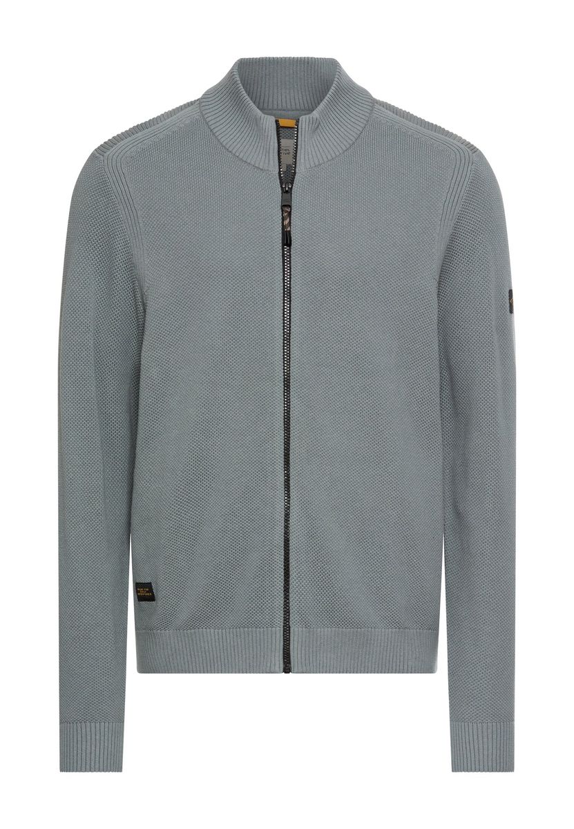 Strickjacke mit Stehkragen