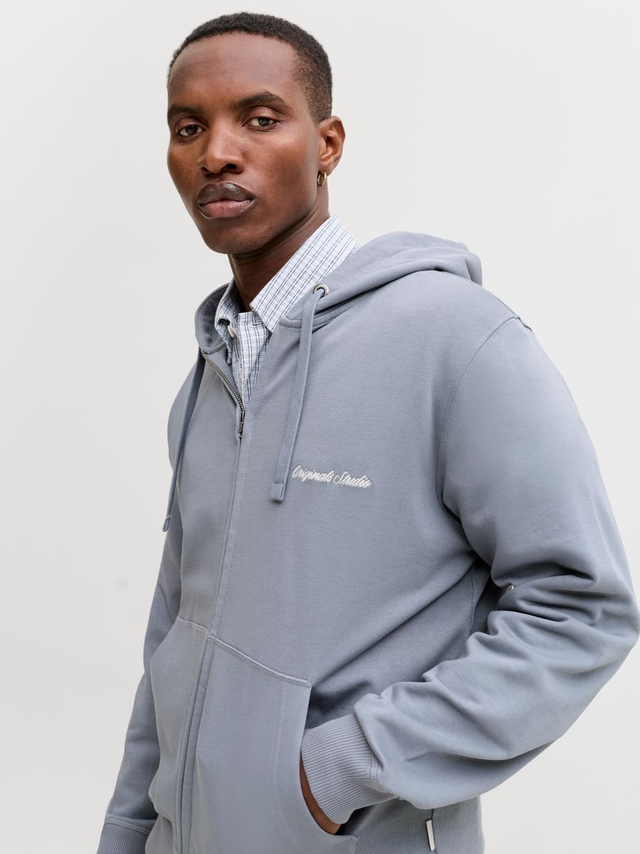 JORNORREBRO EMB SWEAT ZIP HOOD NOOS