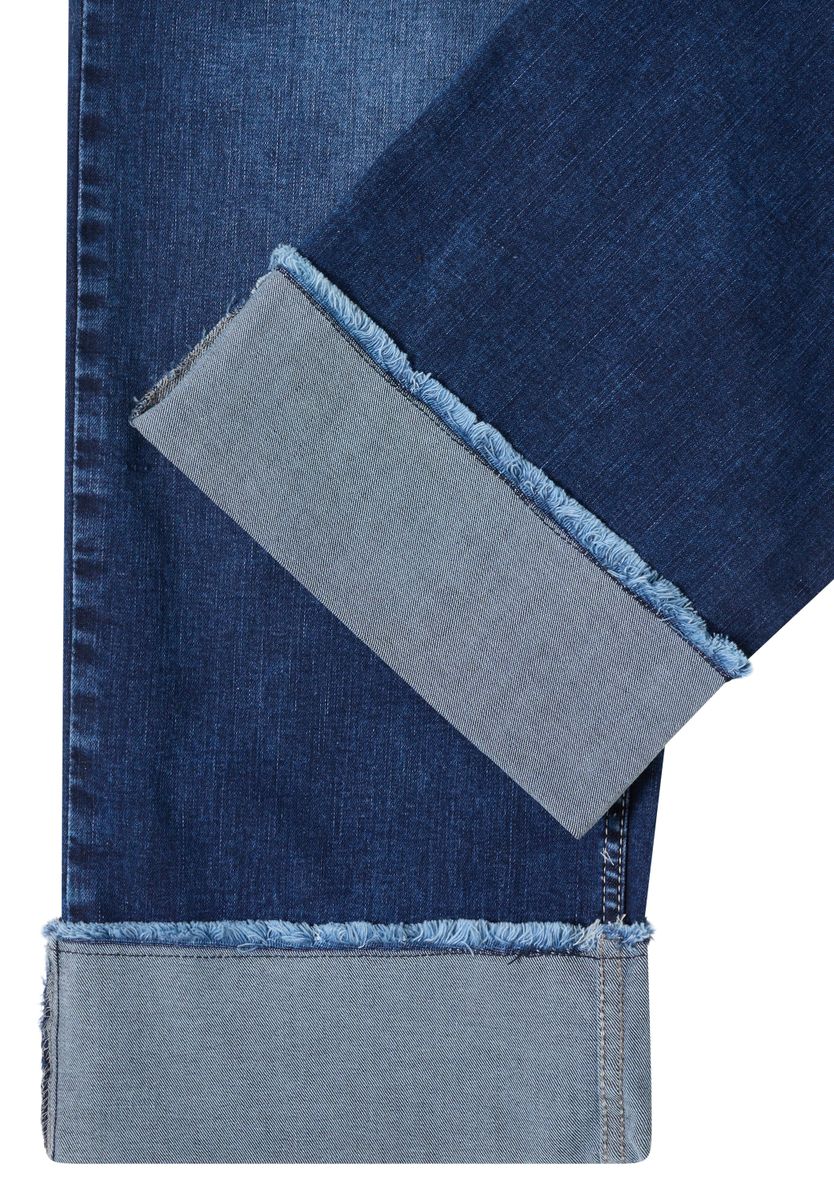 Wide Leg Washed-Look Jeans