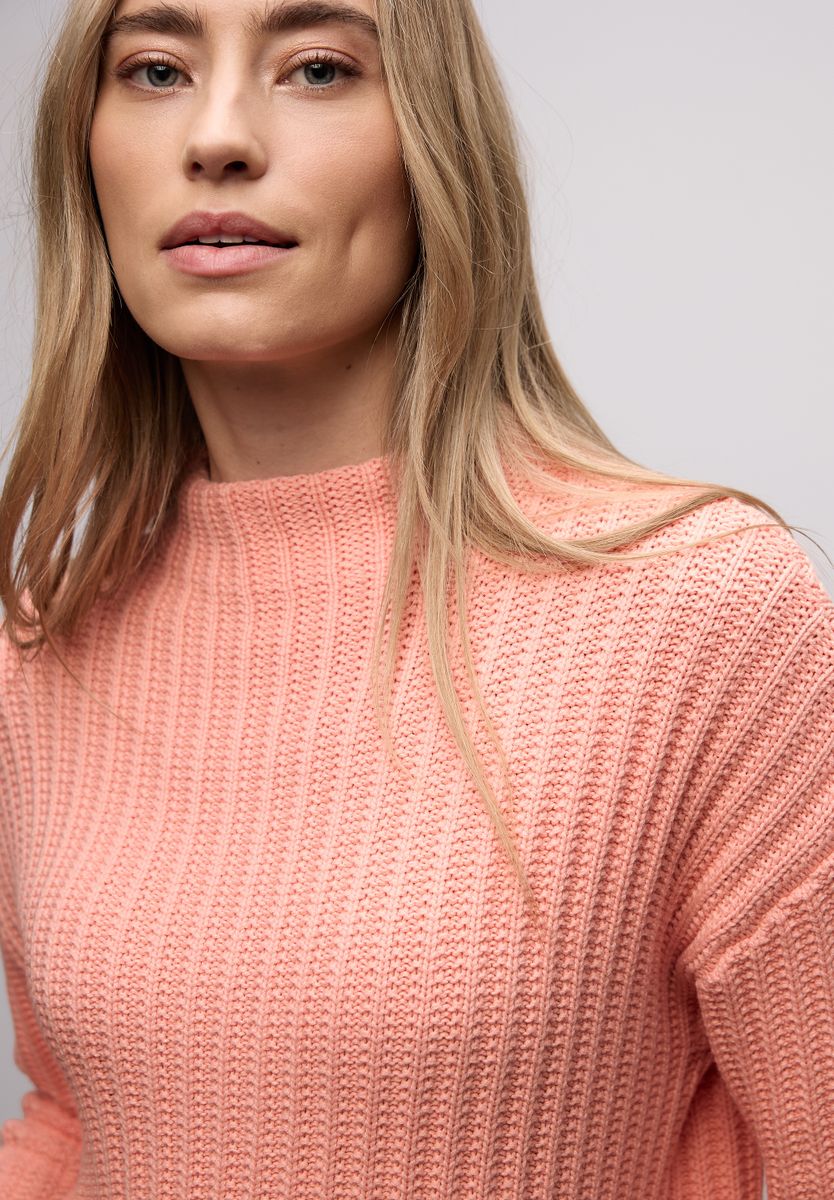Turtleneck Strukturpullover