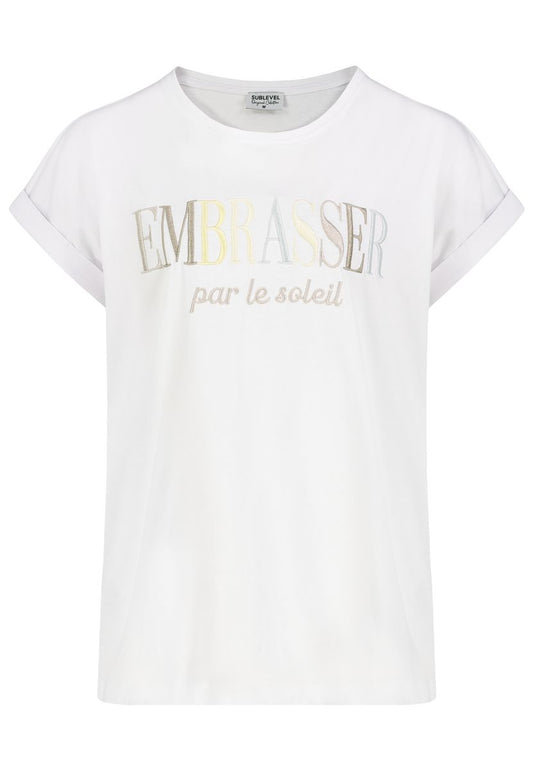 DOB T-Shirt, angeschnittene Ärmel m