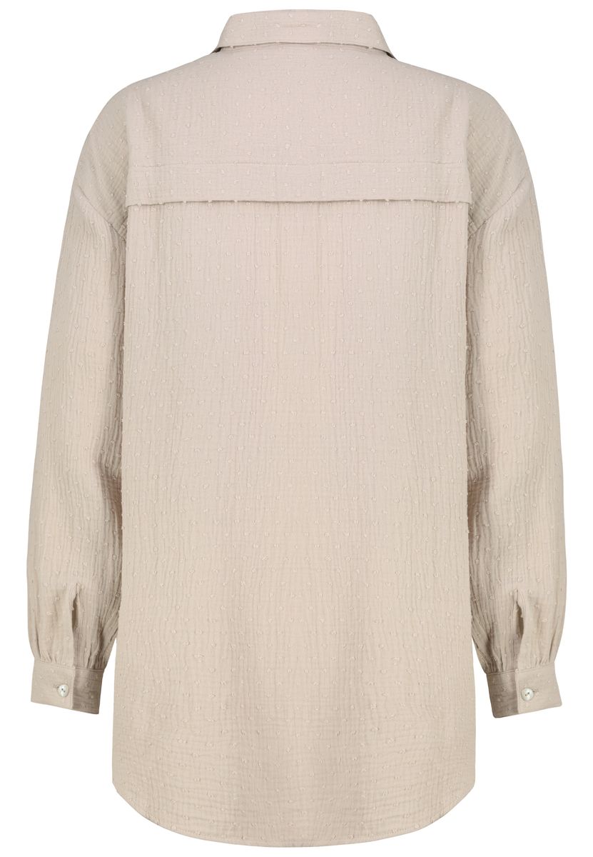 DOB LONG-Bluse, Oversize, überschni