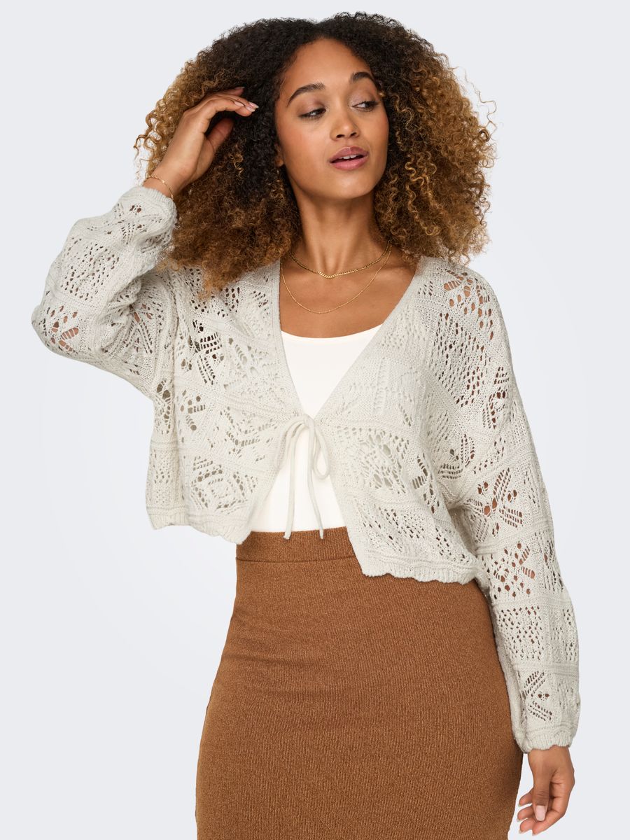 ONLBEACH 7/8 TIE CARDIGAN KNT NOOS