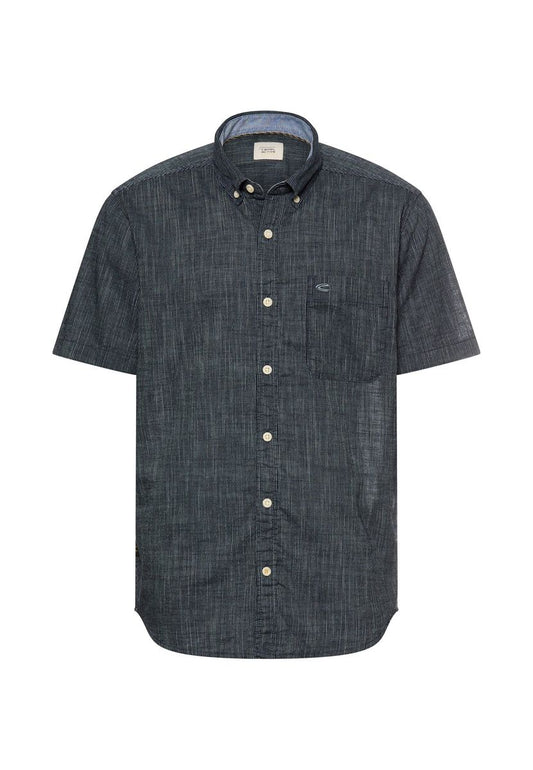 Kurzarmhemd mit Kontrastdetails