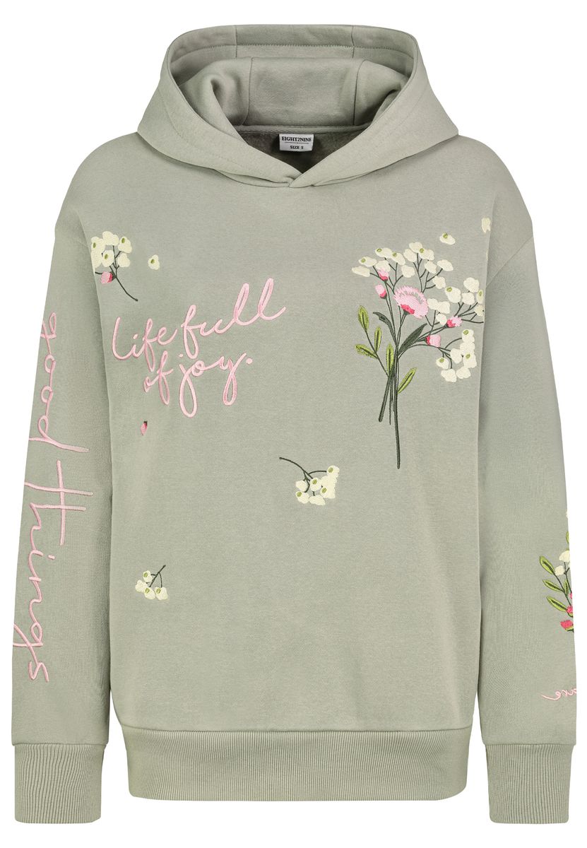 DOB Sweat, langarm, Kapuze mit Abnä