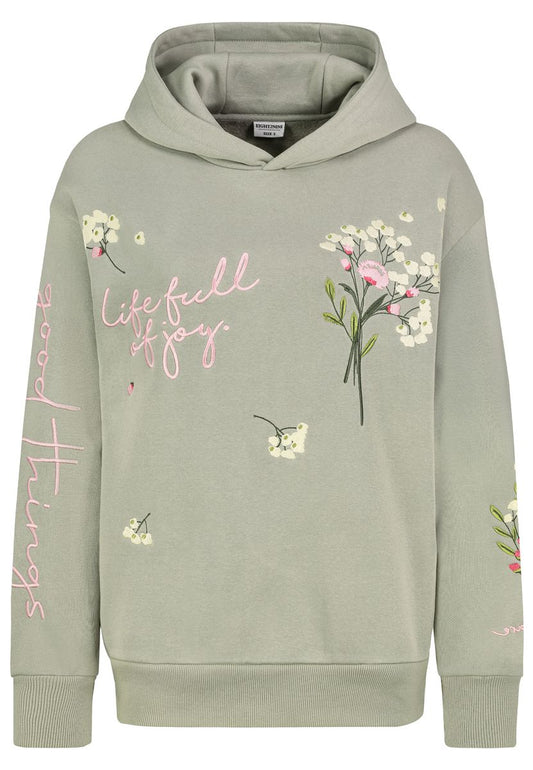 DOB Sweat, langarm, Kapuze mit Abnä