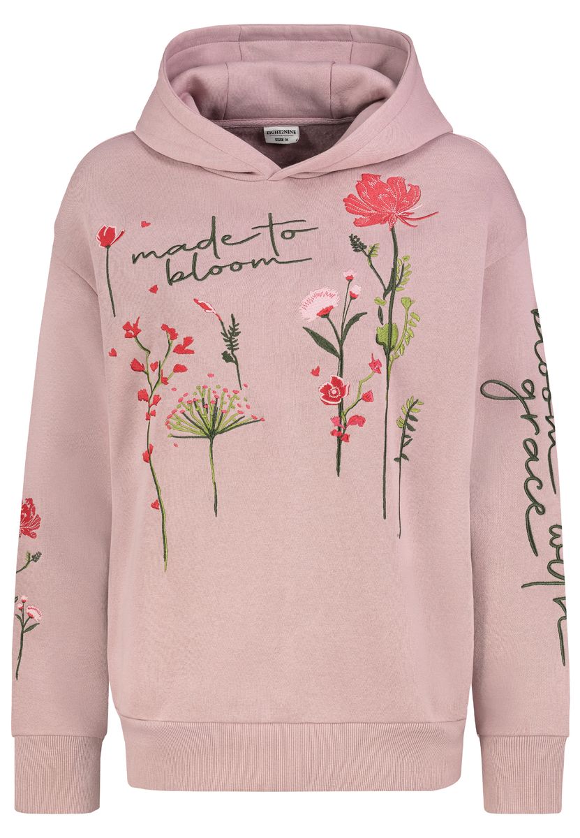 DOB Sweat, langarm, Kapuze mit Abnä