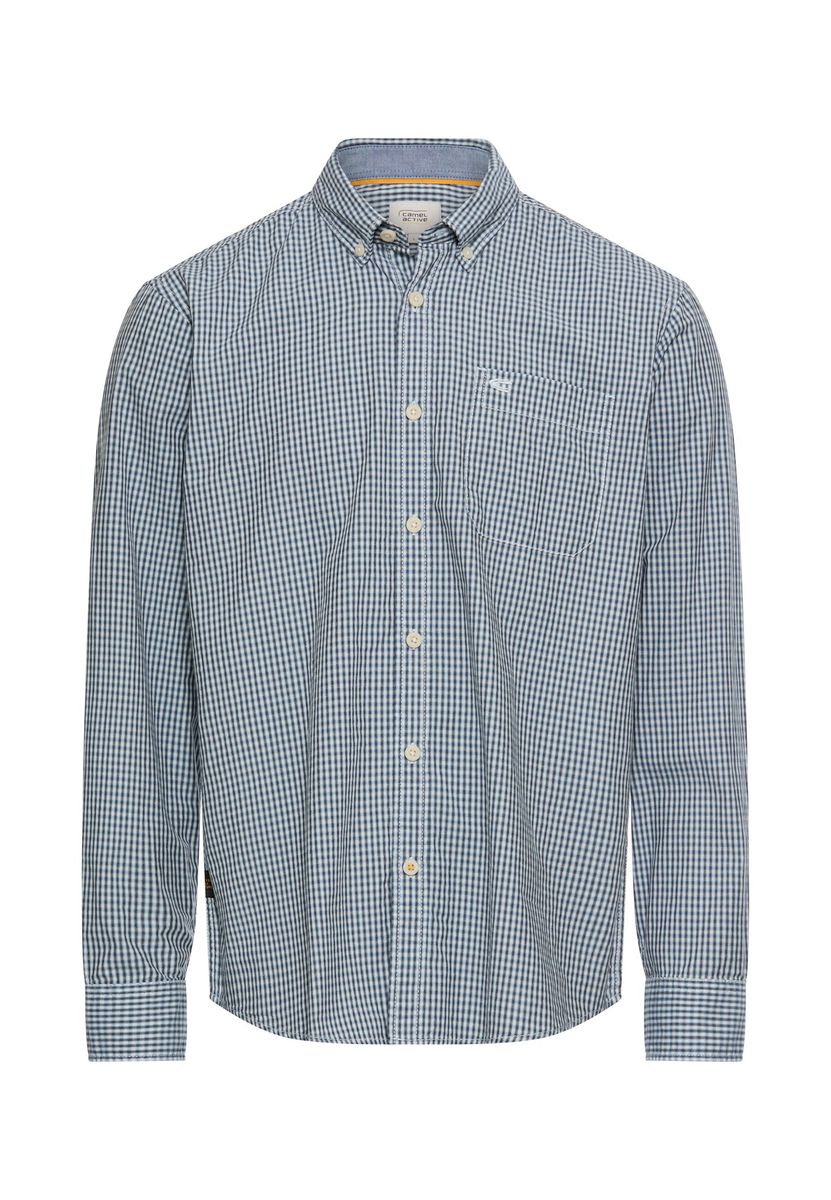 Langarmhemd mit Knopfleiste