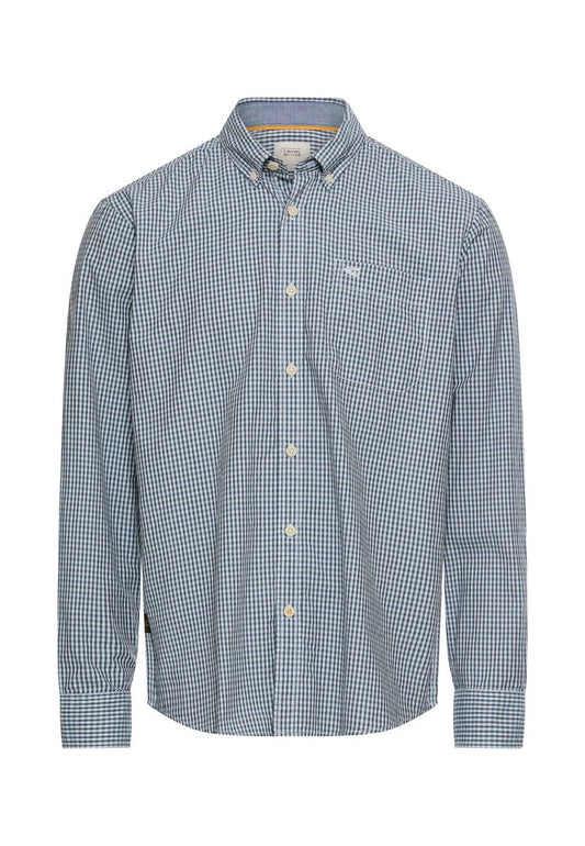 Langarmhemd mit Knopfleiste