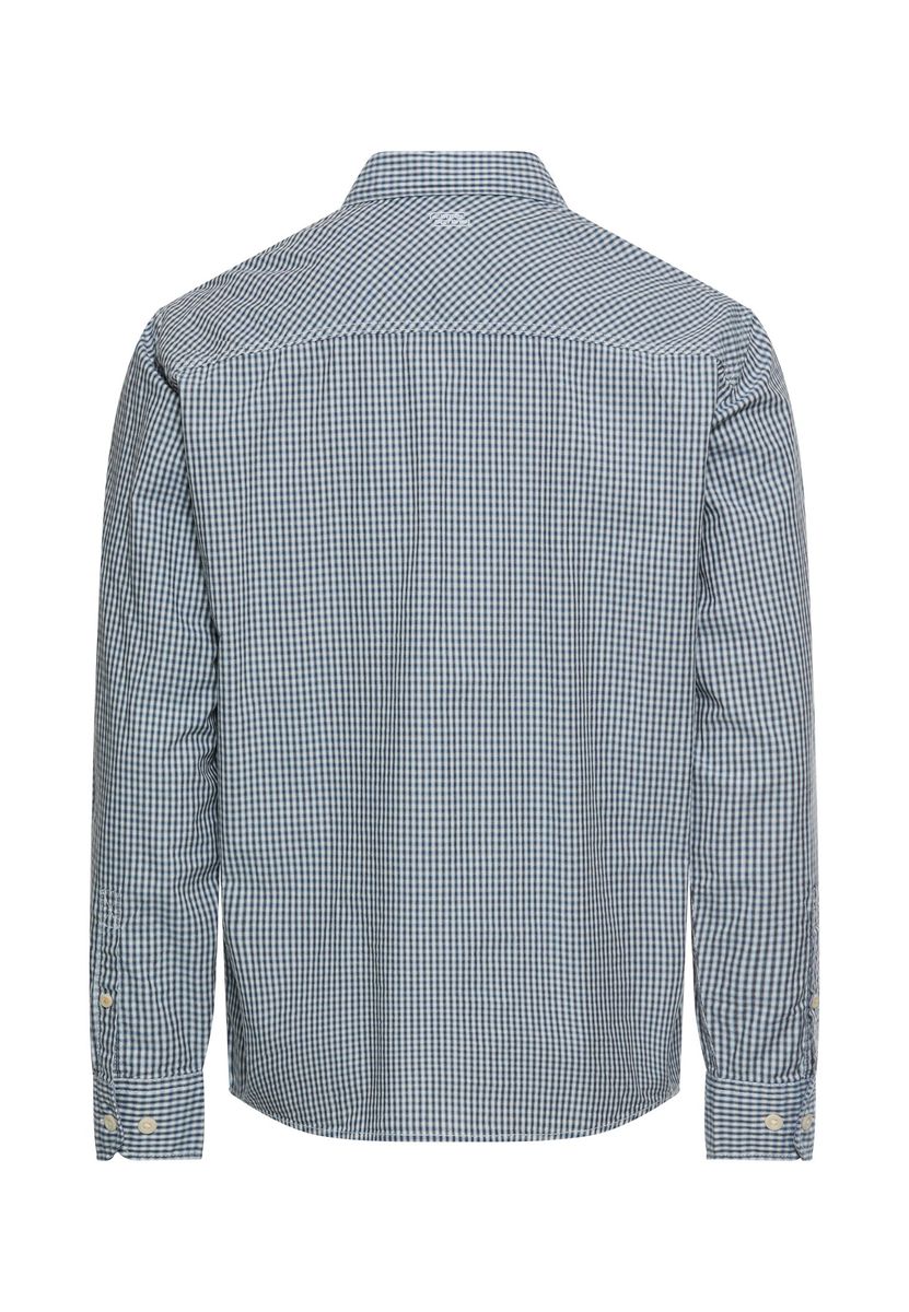 Langarmhemd mit Knopfleiste