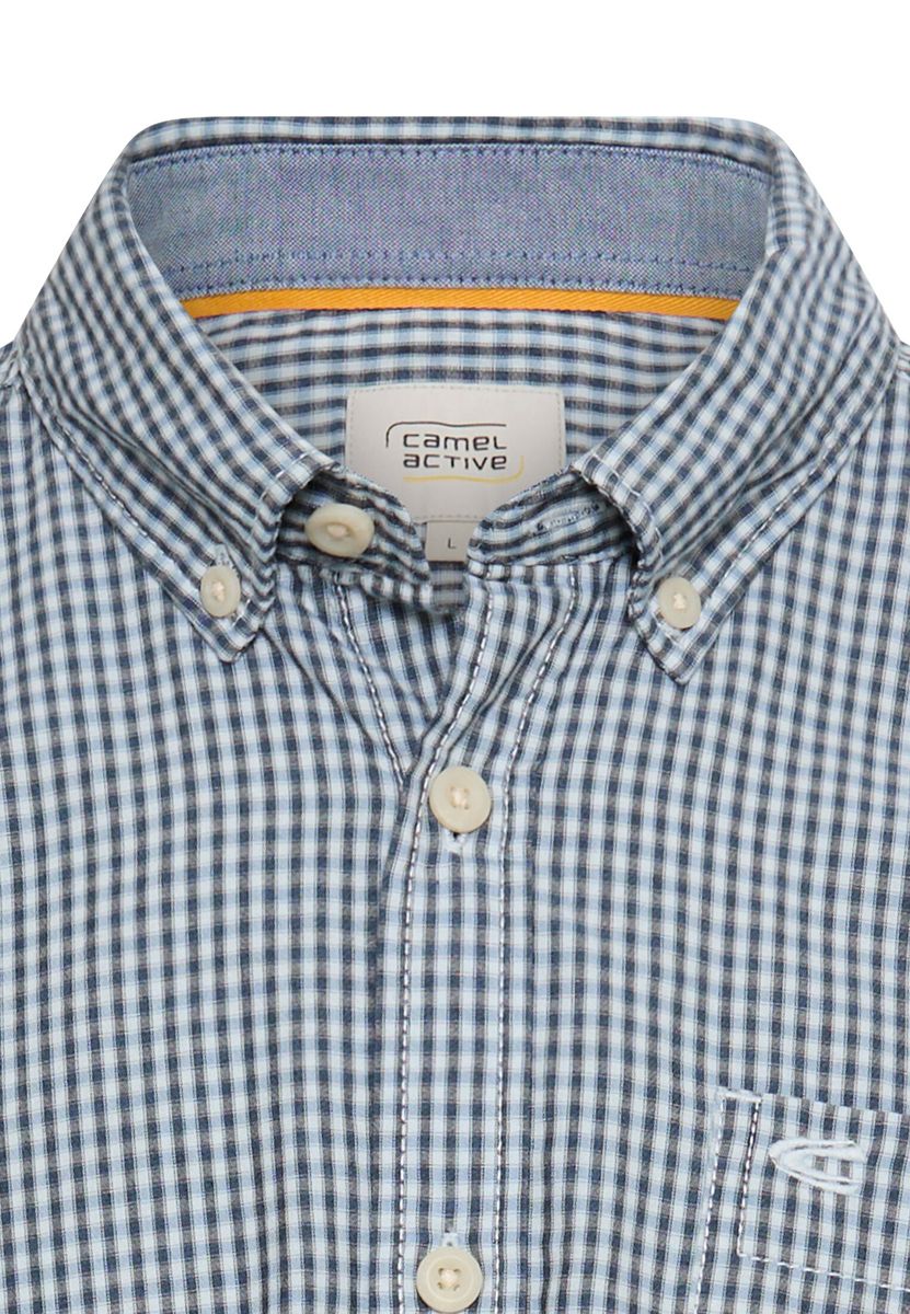 Langarmhemd mit Knopfleiste