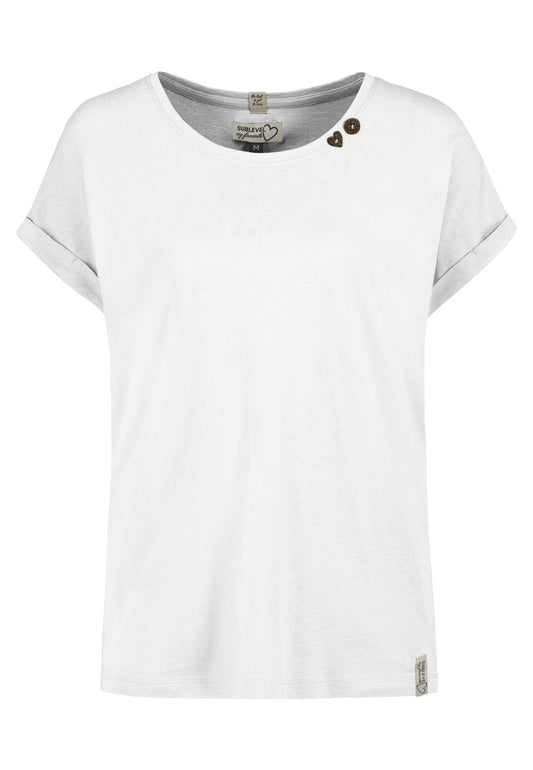 DOB Shirt, weit, Rundhals mit Blend