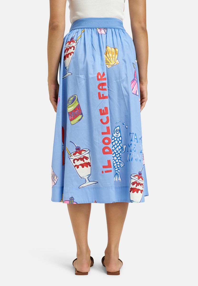 midi skirt elastic wb