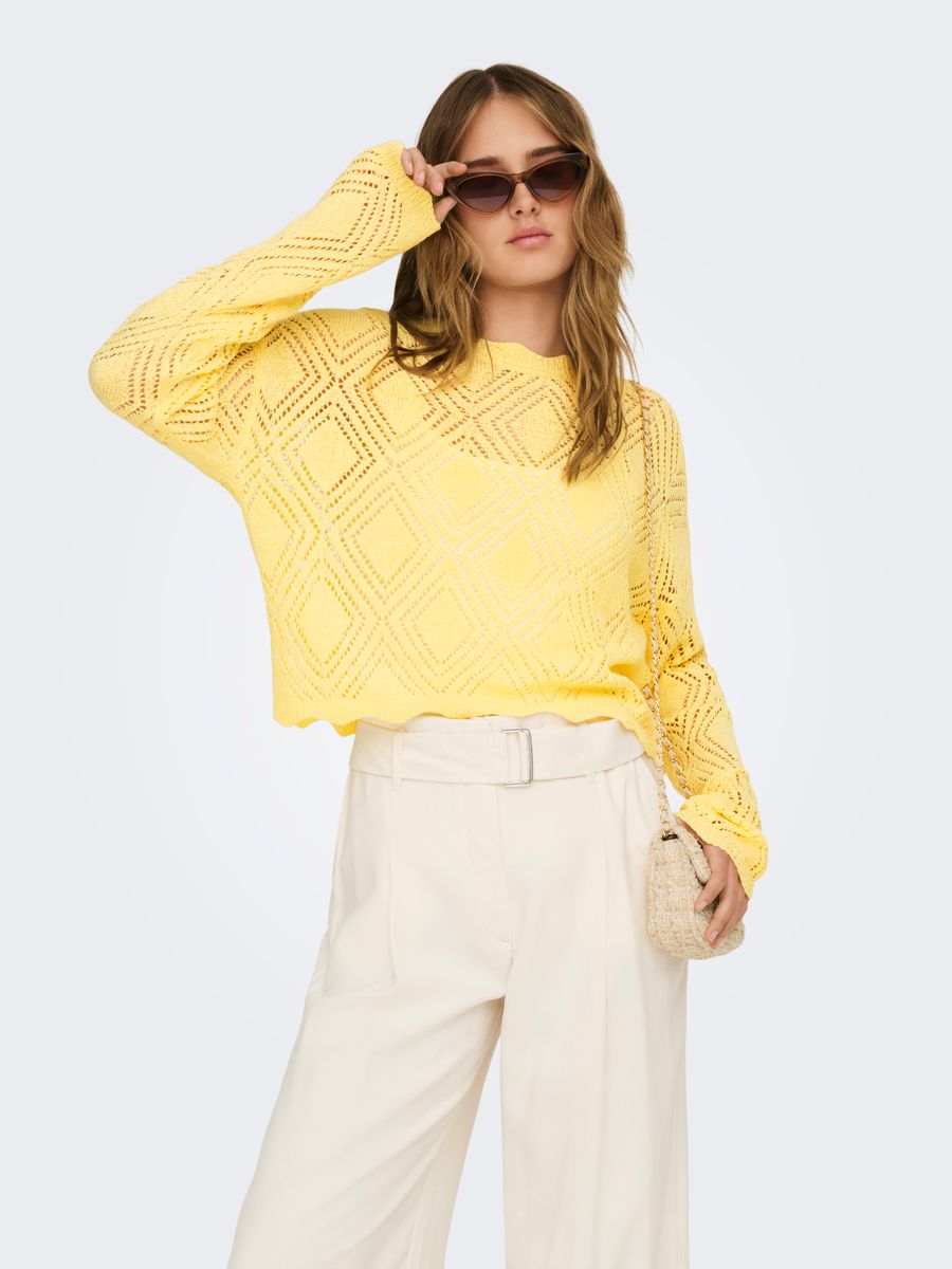 ONLPAMELA LS STRUCT PULLOVER CC KNT