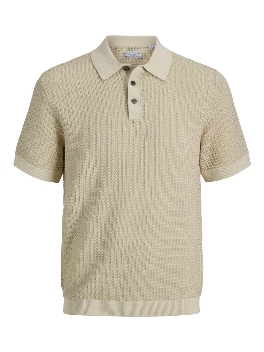 JPRBLUKINGSLEY KNIT POLO SS LN