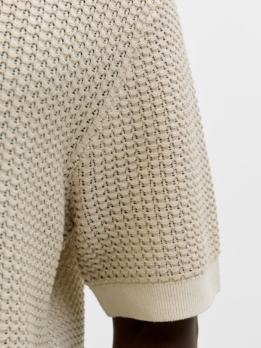 JPRBLUKINGSLEY KNIT POLO SS LN