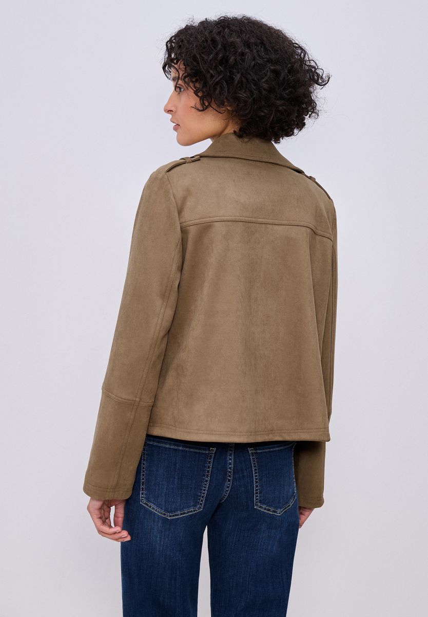 Trenchcoat aus Velours