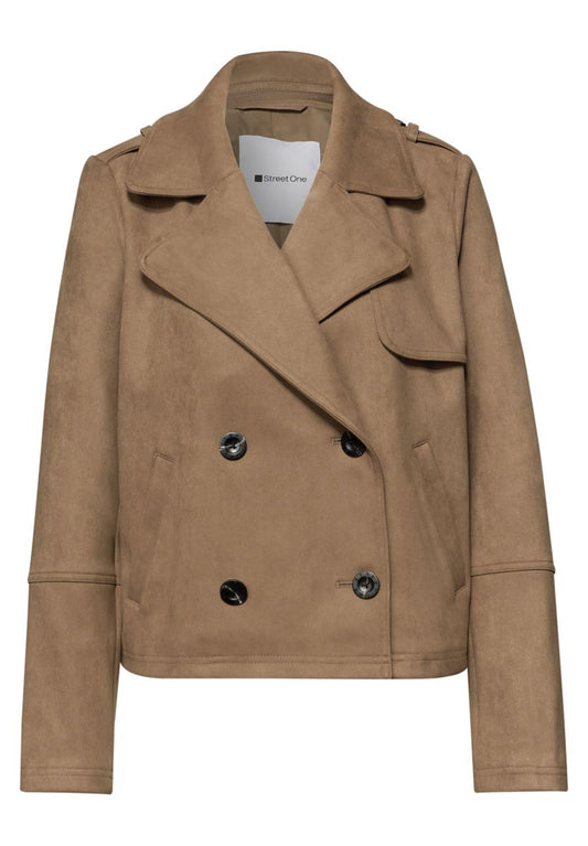 Trenchcoat aus Velours
