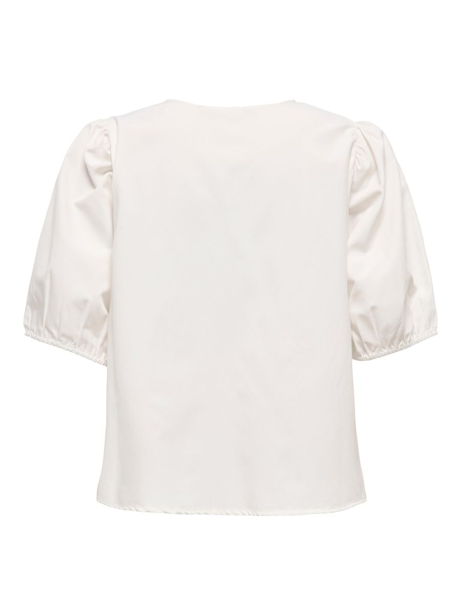 ONLJENNA S/S TIE 2-WAY TOP WVN NOOS