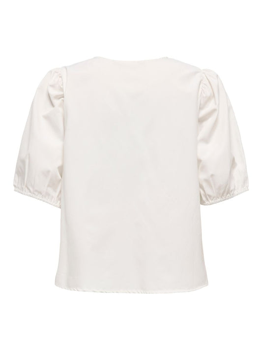 ONLJENNA S/S TIE 2-WAY TOP WVN NOOS
