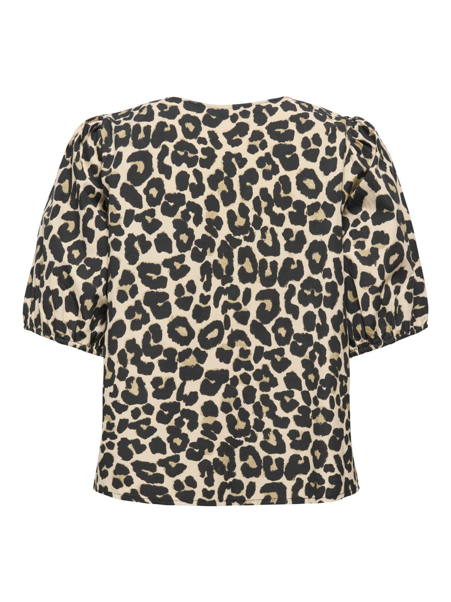 ONLJENNA S/S TIE 2-WAY TOP WVN NOOS