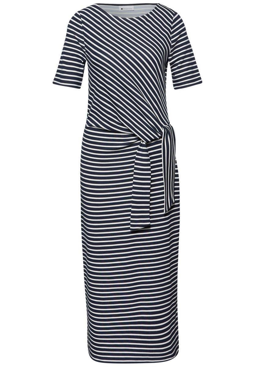 Midi-Kleid mit Knotendetail