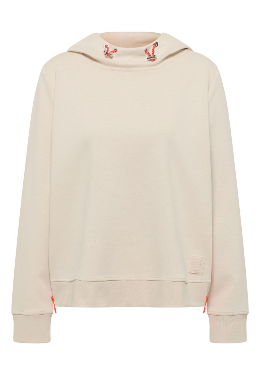Hoodie mit Zipper-Details