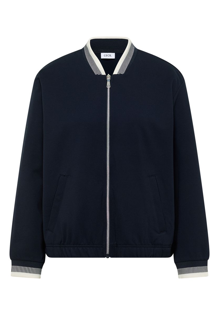 Blouson aus Jersey mit Knontrastdetails