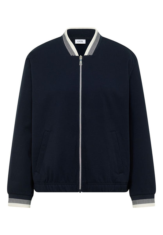 Blouson aus Jersey mit Knontrastdetails