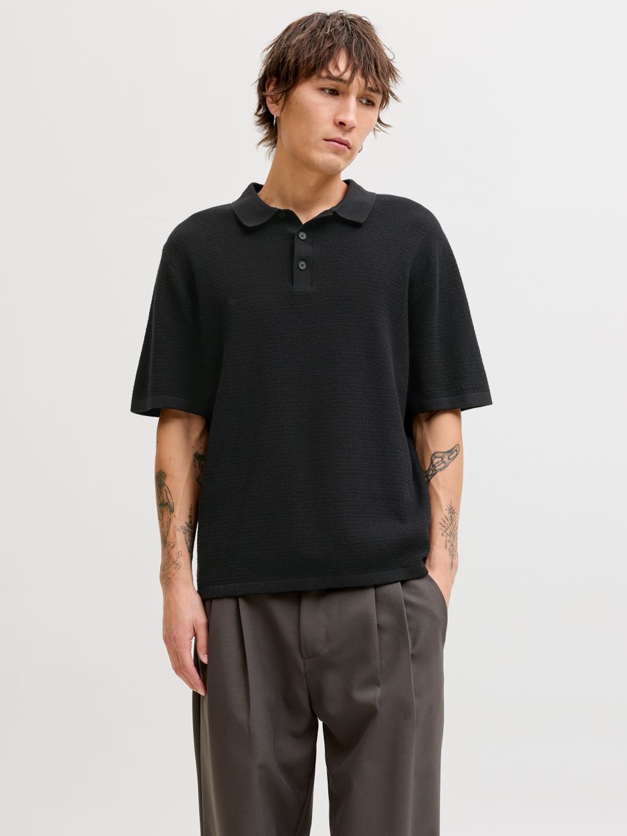 JJEGEORGE KNIT POLO SS SN