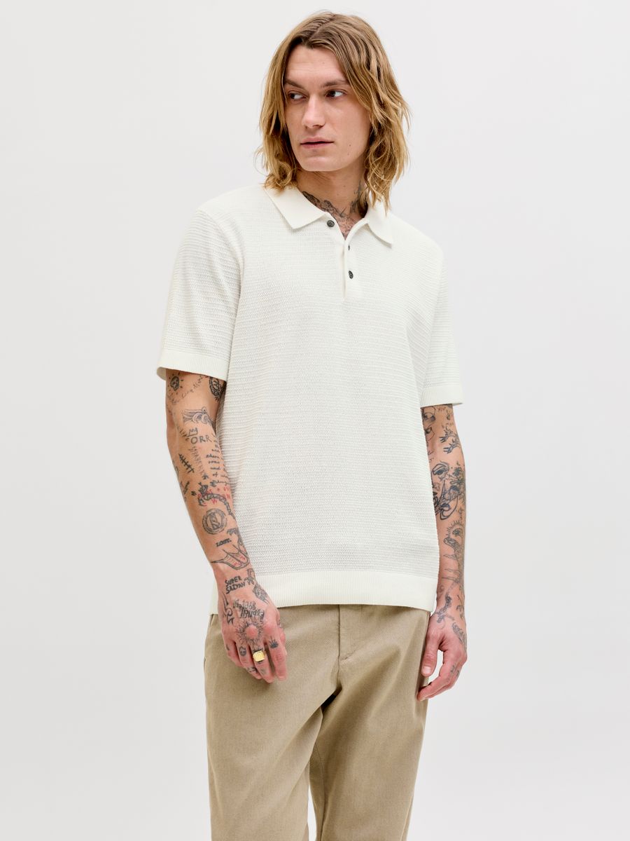 JPRBLURILEY KNIT POLO SS SN