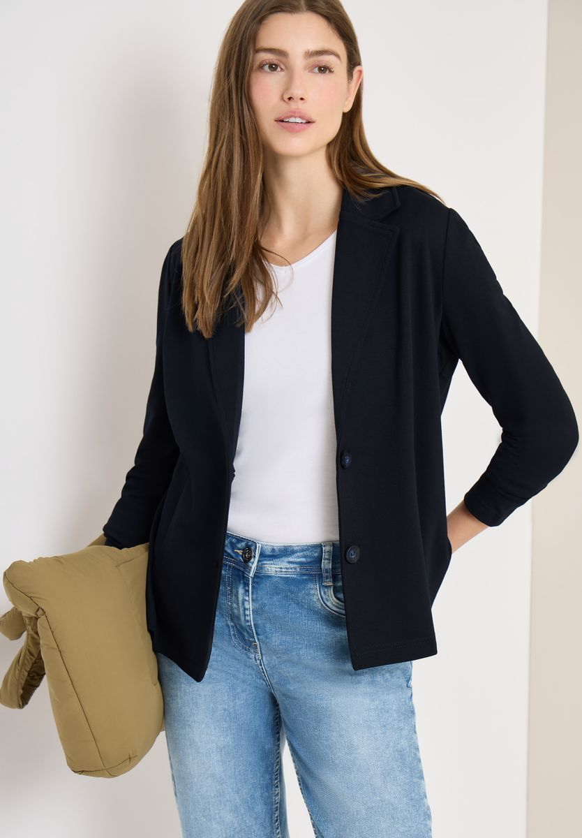 Basic Blazer mit Reverskragen