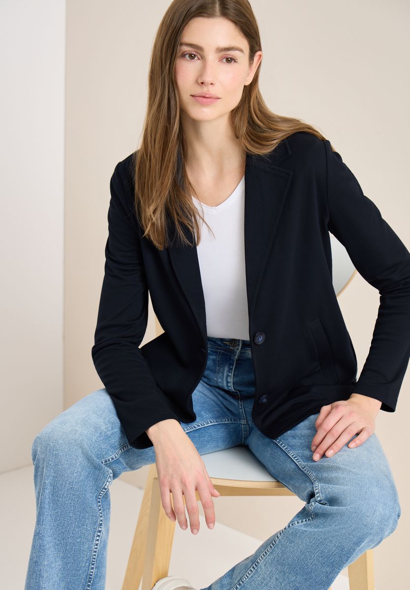 Basic Blazer mit Reverskragen