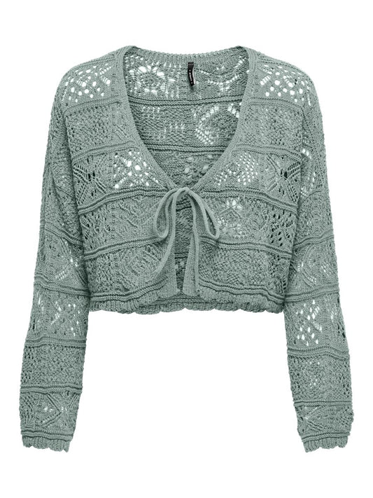 ONLBEACH 7/8 TIE CARDIGAN KNT NOOS