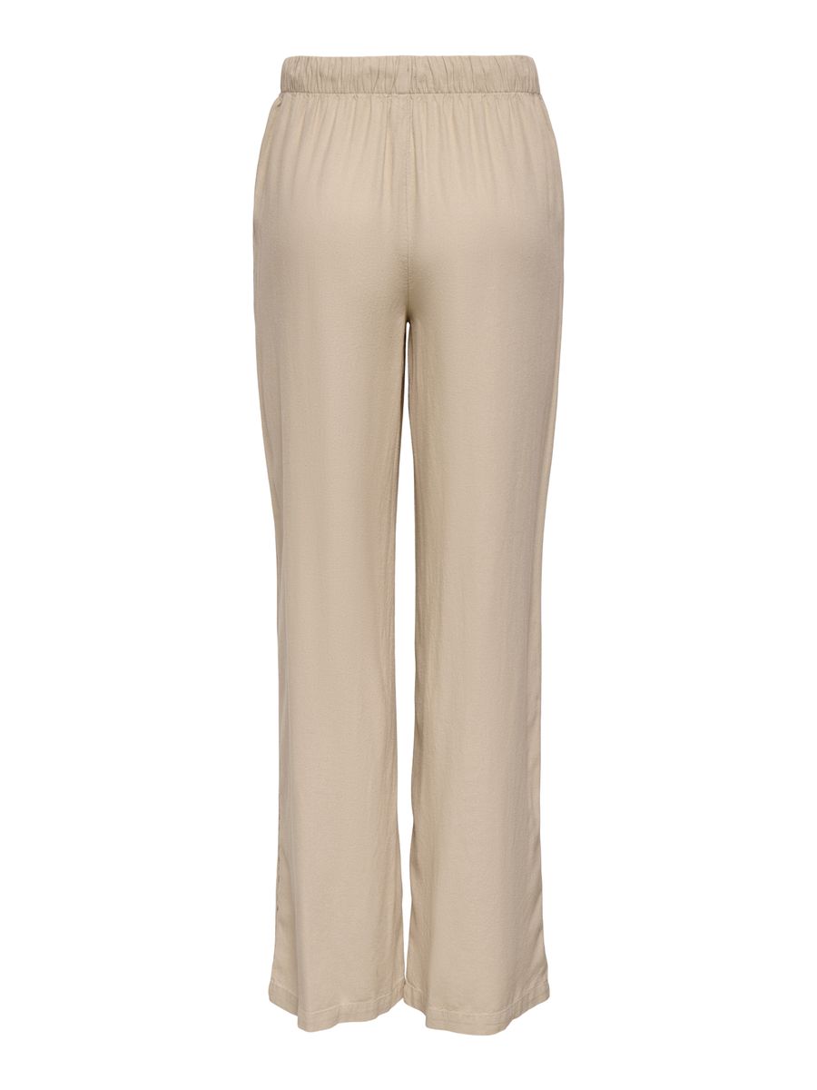 ONLGOA MW LINEN BL PULL-UP PANT CC PNT