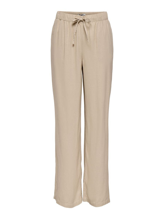 ONLGOA MW LINEN BL PULL-UP PANT CC PNT