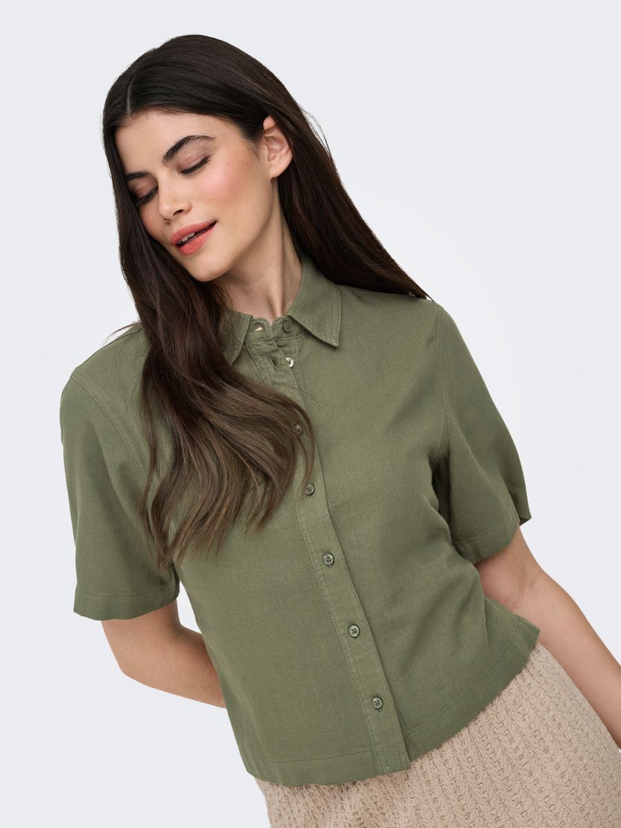 ONLGOA S/S LINEN BL SHIRT CC PNT