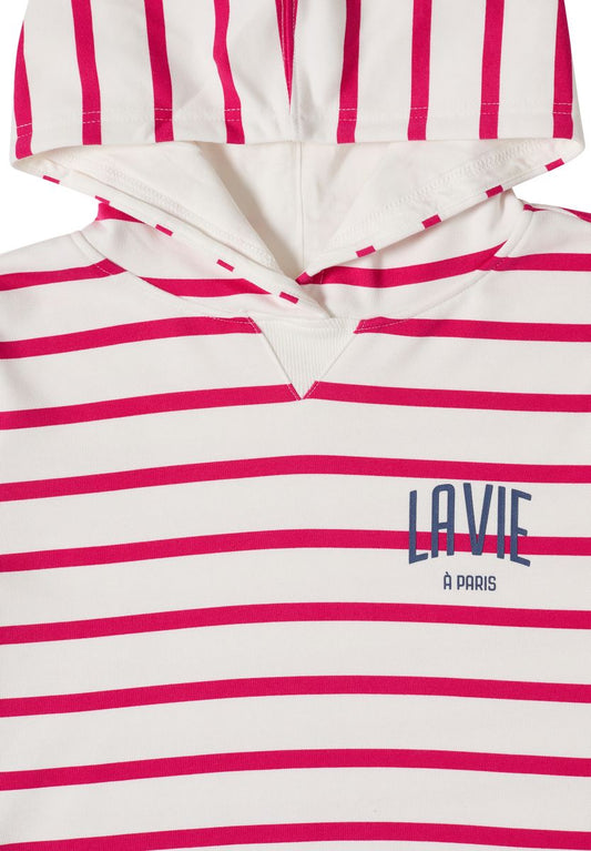 Sweatshirt mit Kapuze und Chestprint