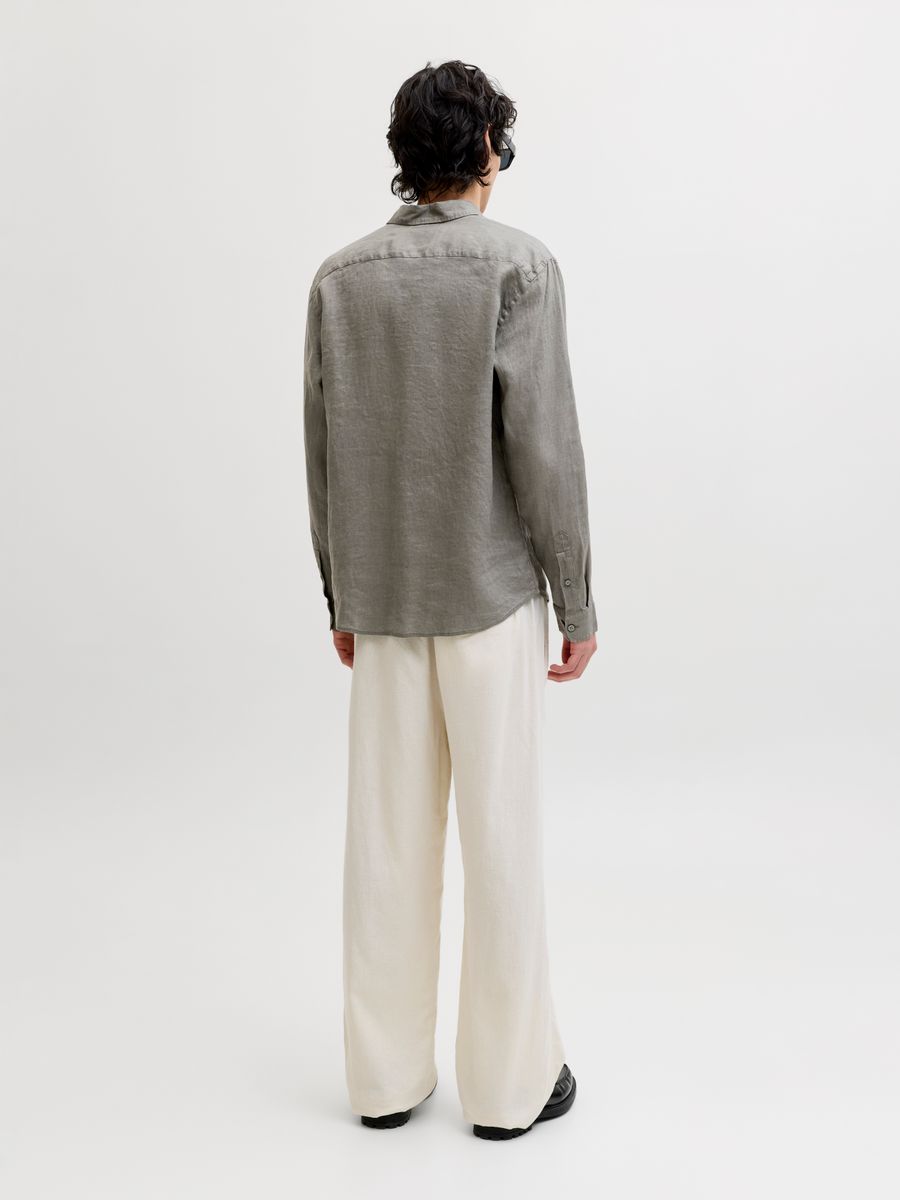 JPRBLALAWRENCE LINEN LS SHIRT SN