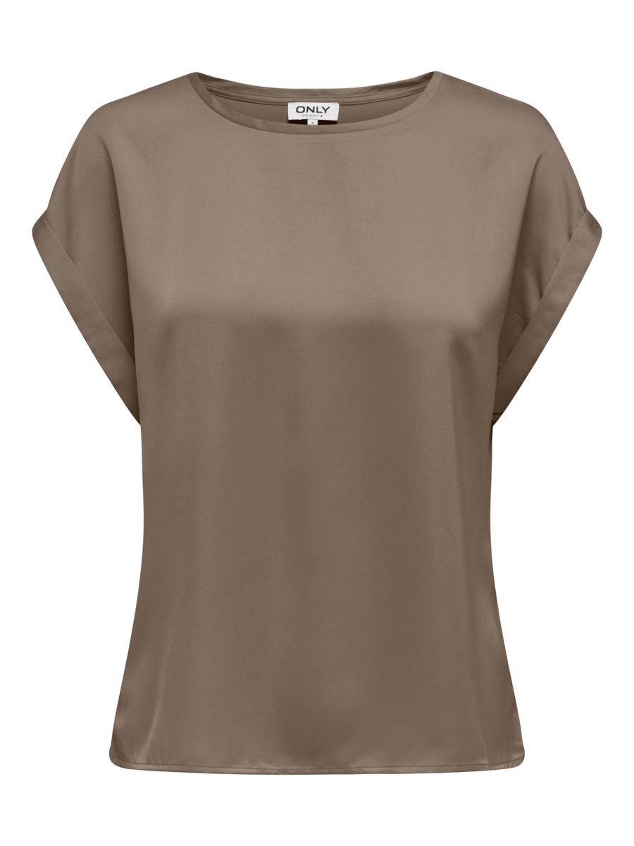 ONLLIEKE S/S SATIN MIX TOP WVN NOOS