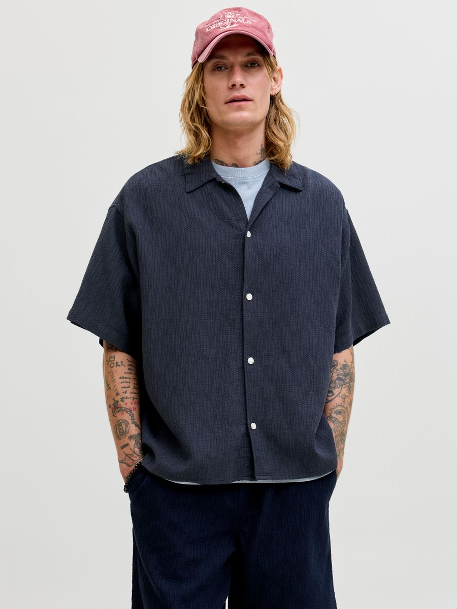 JORMONTAUK WAVY TEXTURE SHIRT SS SN