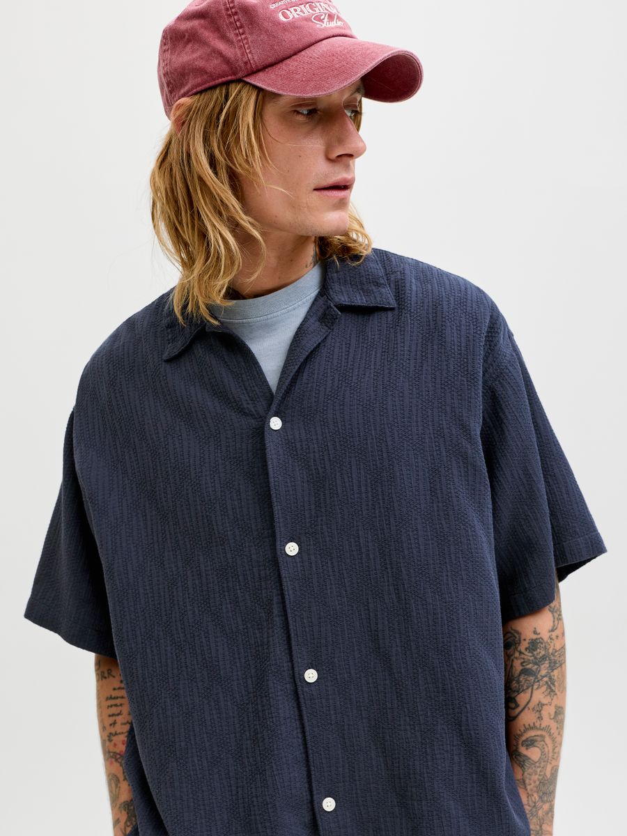 JORMONTAUK WAVY TEXTURE SHIRT SS SN