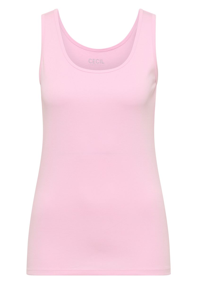 Basic Top mit Rundhals aus Baumwolle