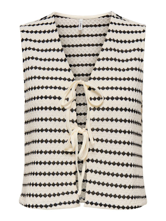 ONLEVA S/L SHORT STRIPE VEST JRS