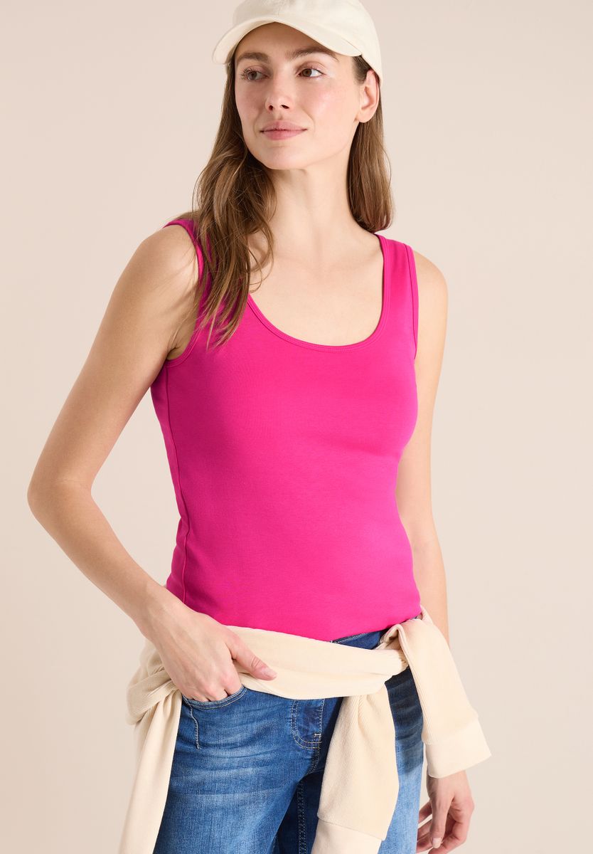 Basic Top aus reiner Baumwolle
